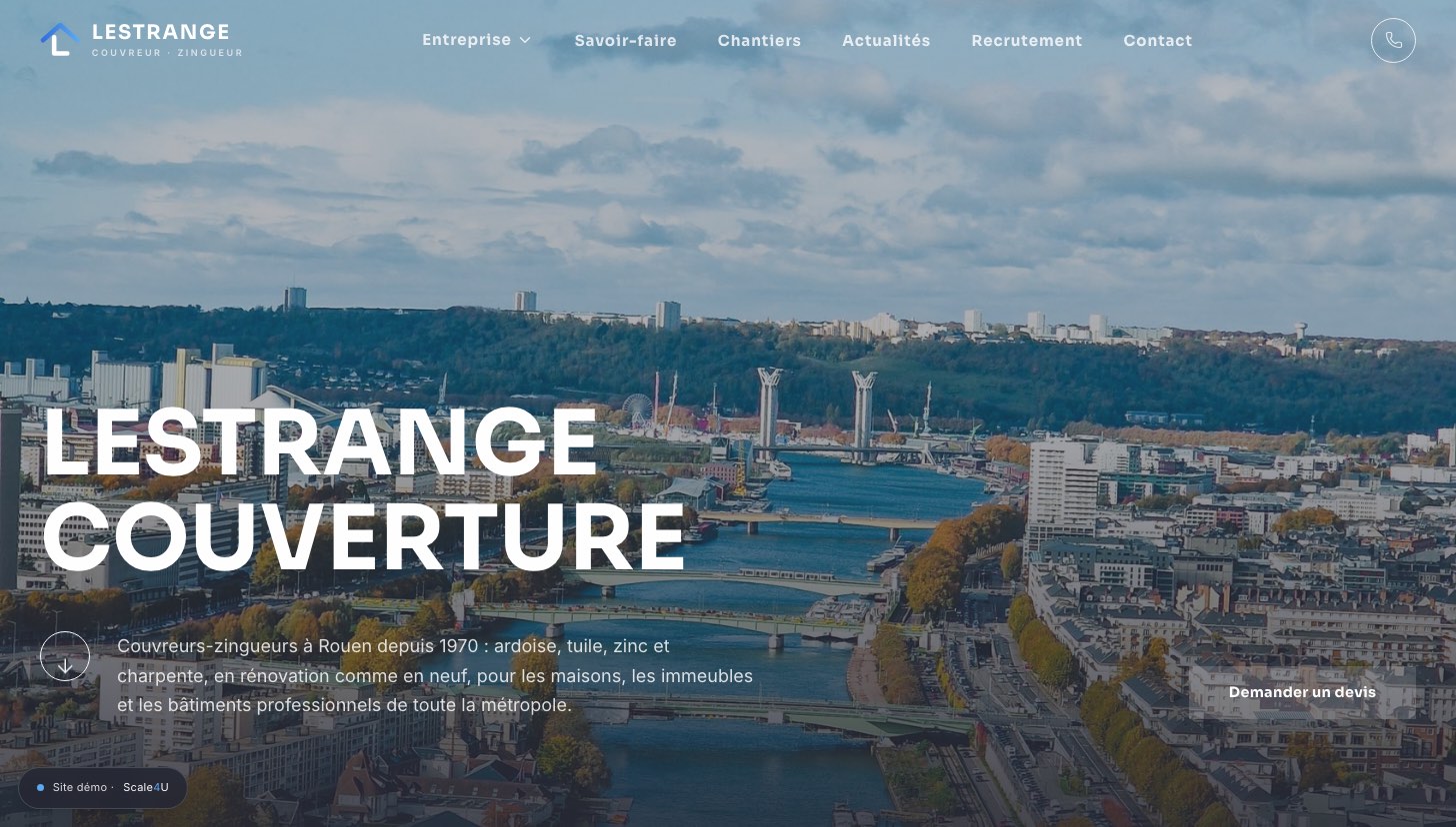 Aperçu du site Lestrange Couverture