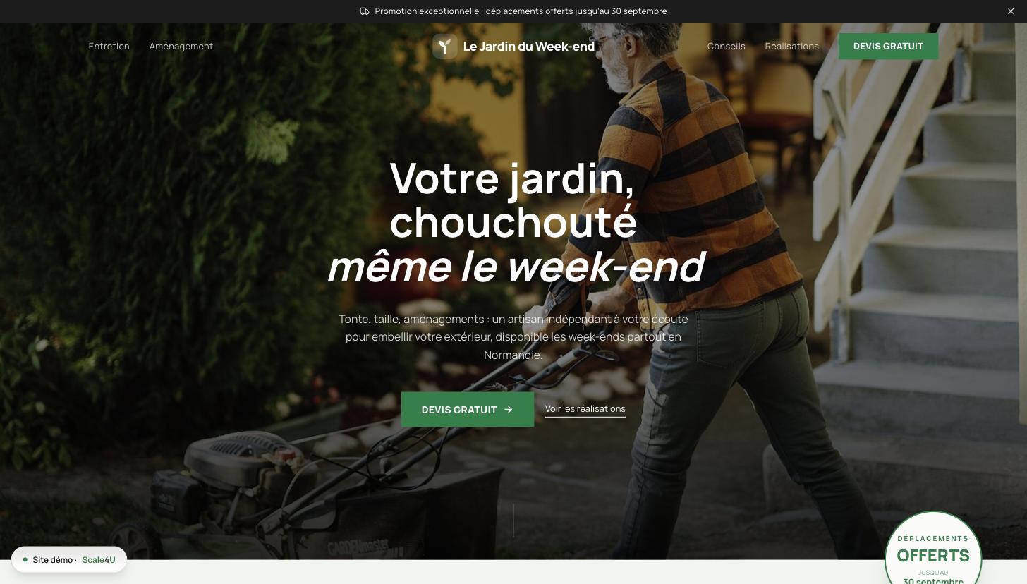 Aperçu du site Le Jardin du Week-end
