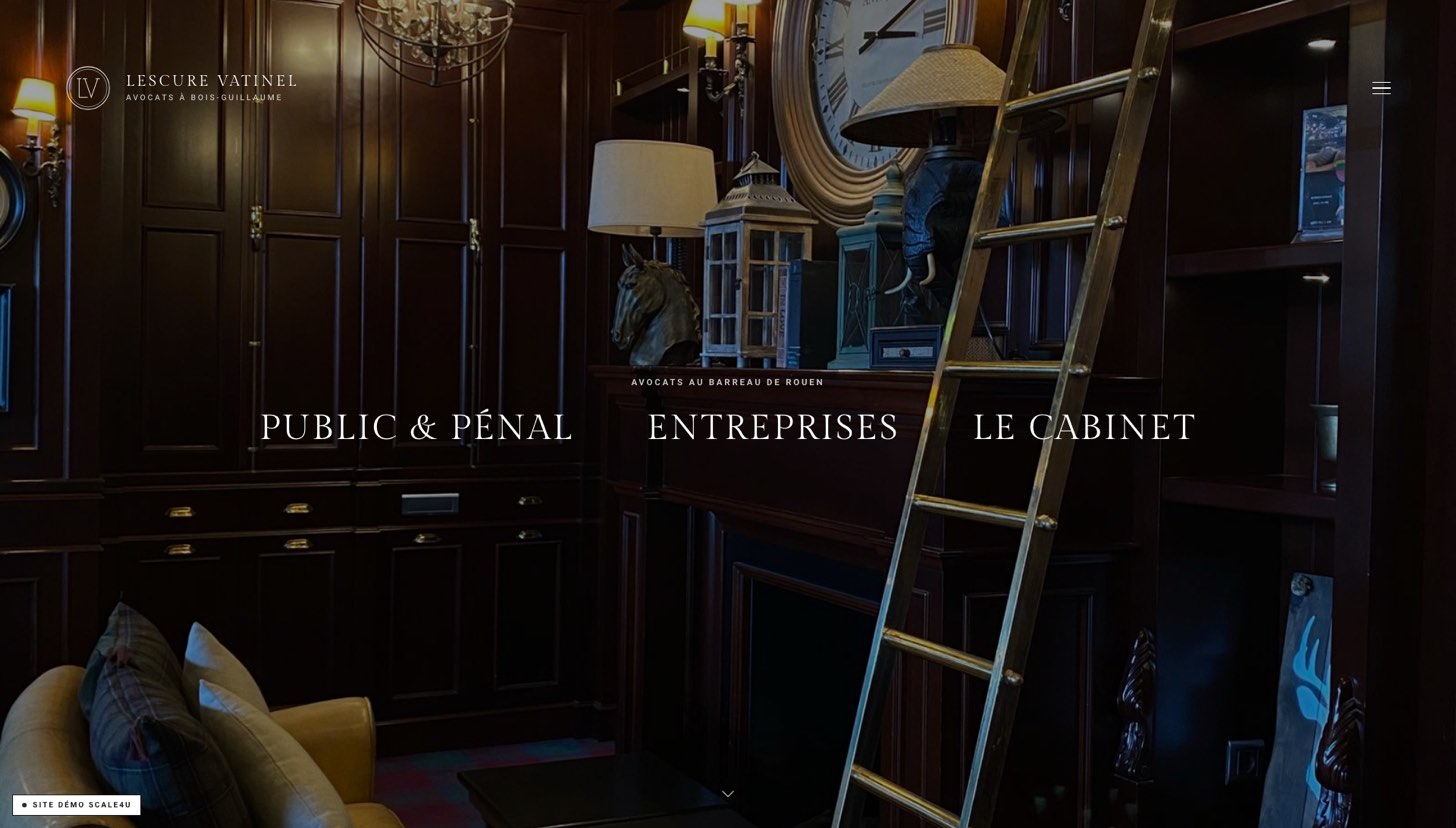 Aperçu du site Lescure Vatinel Avocats