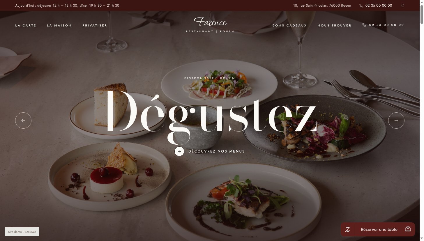 Aperçu du site Faïence